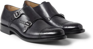 O'Keeffe Manach Hand-Polished Leather Monk-Strap Brogues