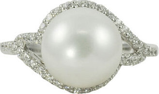 Fine Jewelry Cultured Freshwater Pearl & Lab-Created Sapphire Ring