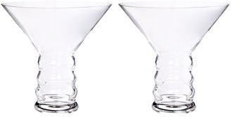 Riedel O, stemless martini glass set of 2