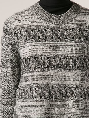 Thakoon Braided Cable Knit Sweater