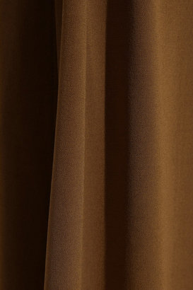 Donna Karan Wrap-effect stretch-satin jersey maxi skirt