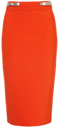 Thierry Mugler Orange Mega Milano Skirt Orange