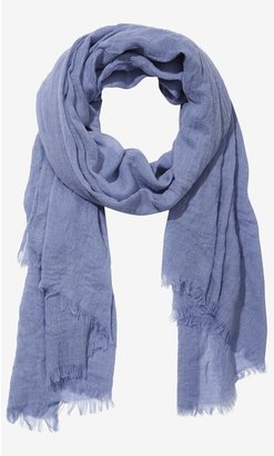Express Chambray Wash Solid Quad Scarf