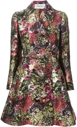 Valentino floral jacquard coat