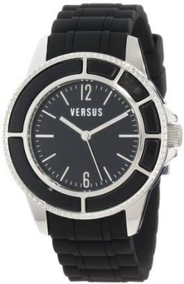 Versus By Versace Women's AL13LBQ809A009 Tokyo Black Dial Black Rubber Watch