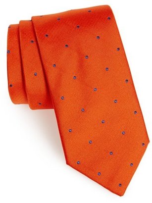Thomas Pink Men's Woven Silk Tie, Size Regular - Orange