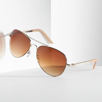 Vera Wang Simply vera textured aviator sunglasses - women