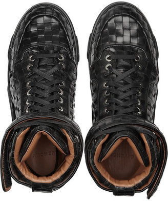Givenchy Tyson high-top sneakers in black woven leather