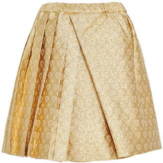 No.21 Speranza Skirt In Gold Brocade