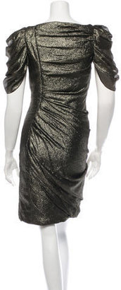 J. Mendel Metallic Dress