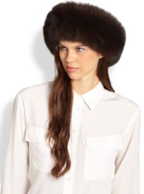 Saks Fifth Avenue Fox Fur Headband/Collar