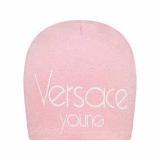 Versace Young VERSACEBaby Girls Pink Logo Hat