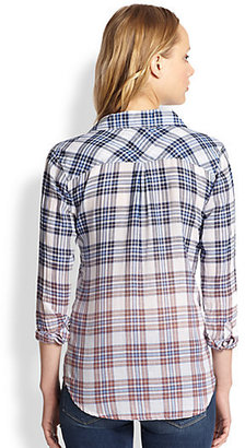 Rails Ashton Ombré Plaid Button-Down Shirt