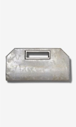 Express Metallic Angled Cut-Out Clutch