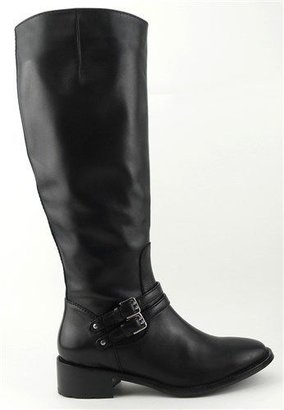 Cole Haan DOVER Black Womens Designer Shoes Knee High Riding Boots 5.5