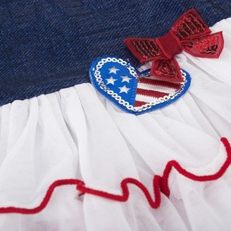 Pate De Sable Lolita Navy Frill Heart Skirt