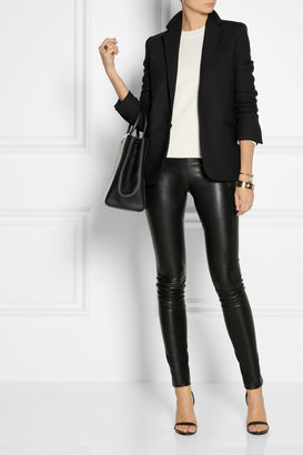 The Row Moto stretch-leather skinny pants