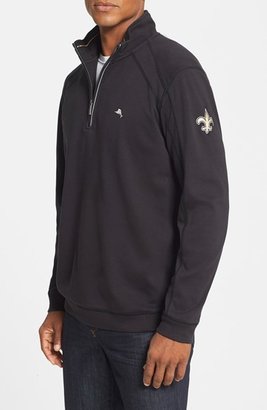 Tommy Bahama 'New Orleans Saints - NFL' Quarter Zip Pima Cotton Sweatshirt