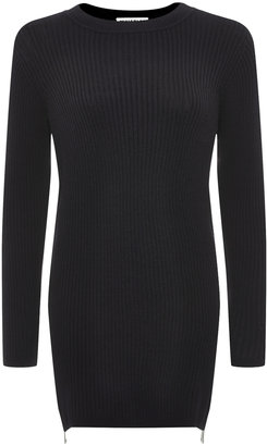 Whistles Ribbed Side Zip Tunic