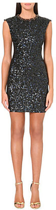 Needle And Thread Petrol sequin-embellished dress