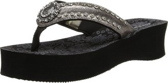 Roper Women's Conchos and Crystals Wedge Sandal