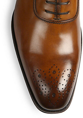 To Boot Medallion Leather Brogue Lace-Up Shoes