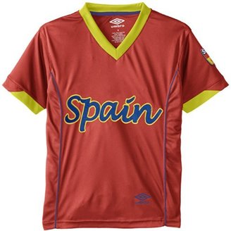 Umbro by Kim Jones 7464 UMBRO Big Boys' Spain Short Sleeve Mixed Fabric Jersey