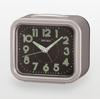 Seiko Silver Tone Alarm Clock - QHK023SLH
