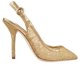 Dolce & Gabbana Lace Sling Back Court Shoes