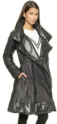 Norma Kamali Classic Reversible Flare Coat