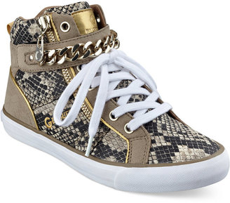 G by Guess Women's Orvan High Top Chain Sneakers