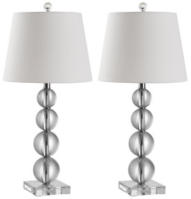 Safavieh Millie Crystal Ball Table Lamps (Set of 2)