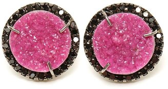 Kimberly cobalto calcite and diamond stud earrings