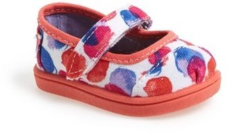 Toms 'Tiny - Water Dot' Mary Jane (Baby, Walker & Toddler)
