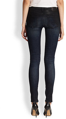R 13 Waxed Skinny Jeans