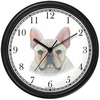 WatchBuddy Two Pigs - JP - Animal Wall Clock by Timepieces (Black Frame)