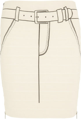 Band Of Outsiders Printed stretch-bandage skirt