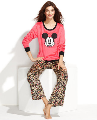 Briefly Stated Mickey Mouse Fleece Top and Pajama Pants Set