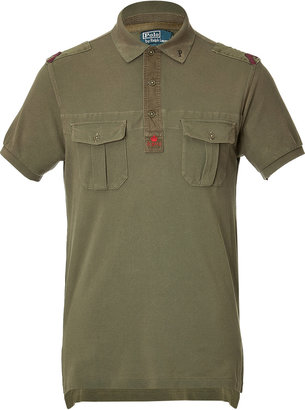Polo Ralph Lauren Cotton Army-Style Slim Fit Polo Shirt Gr. S