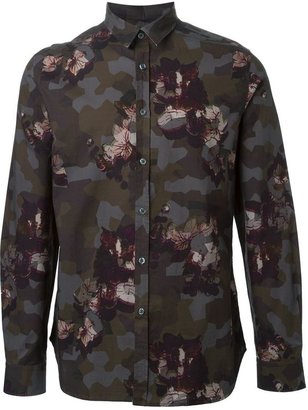 Paul Smith camouflage floral print shirt