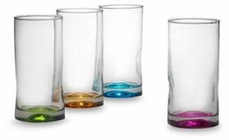 Libbey Glass Impressions Highball Glasses in Assorted Colors (Set of 4)
