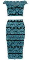 Amy Childs Womens 'Suzanna' Blue Midi Dress- Blue