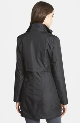 Marc New York 1609 Marc New York by Andrew Marc Marc New York Faux Leather Trim Rain Jacket with Removable Bib (Online Only)