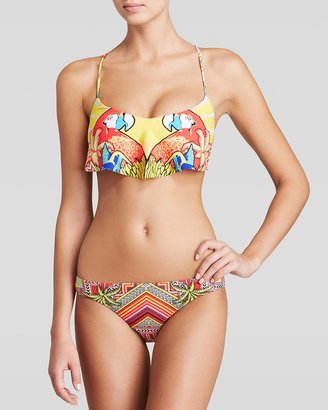 Mara Hoffman Parrot Ruffle Bikini Top