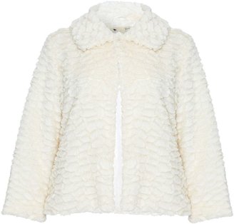 Yumi Faux Fur collared jacket
