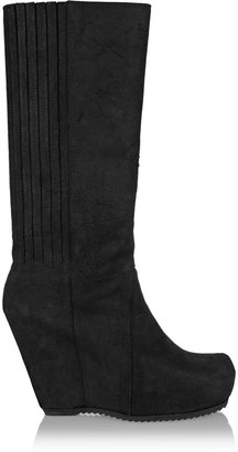 Rick Owens Brushed-suede boots