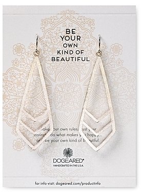 Dogeared Be Your Own Kind Of Beautiful Chevron Earrings