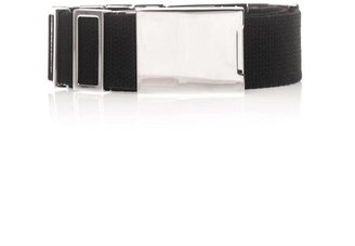 Balenciaga Sliding-metal canvas belt