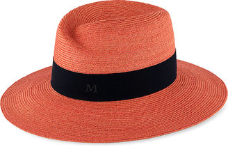 MAISON MICHEL Virginie wide-brimmed braided fedora hat