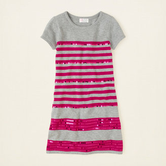 Children's Place Striped sequin sweater dress